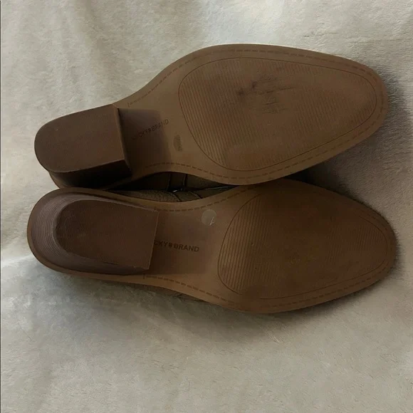 Lucky Brand Tan Heeled Booties - Picture 6 of 6